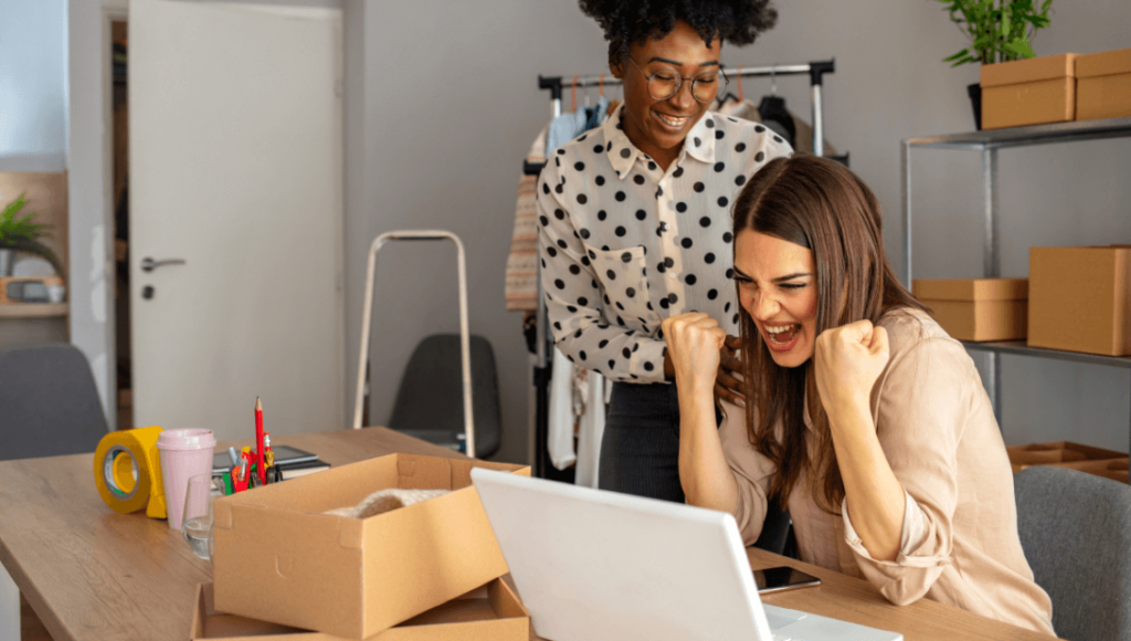 Why A Professional Website Is Crucial For Your Business Success 4 A Woman Looking At A Computer Screen With A Woman Standing Next To Her Https://Websitedesignstlouis.com/