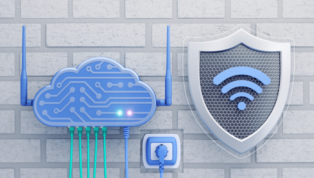 Exceptional Reliable Website Hosting In St Louis Smes: Stress-Free And Secure 3 A Cloud Computing Device With A Shield And Wires Ask Us. Https://Websitedesignstlouis.com